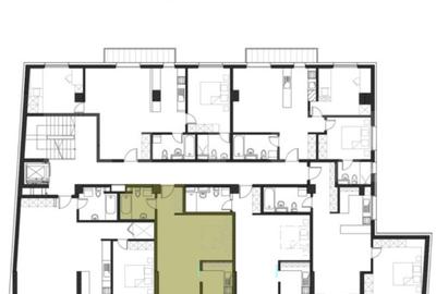 Apartament 1 camera, 41 mp, bucatarie inchisa, zona Dorobantilor - 3