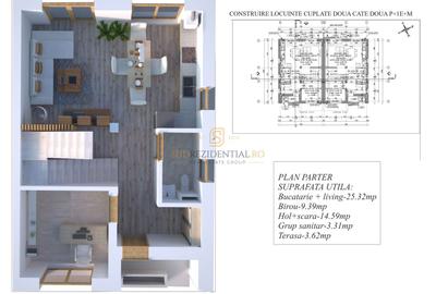 Duplex spatios 5 camere, 133 mp utili si parcare, Strada Astrelor - 12