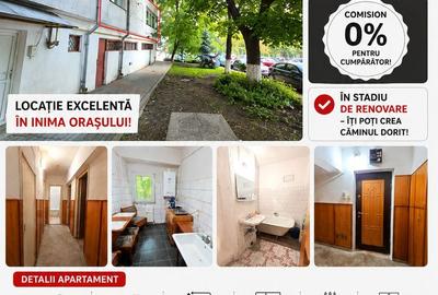 Apartament cu 3 camere, etaj 1 (parter cu demisol), VASLUI zona CENTRU; - 1