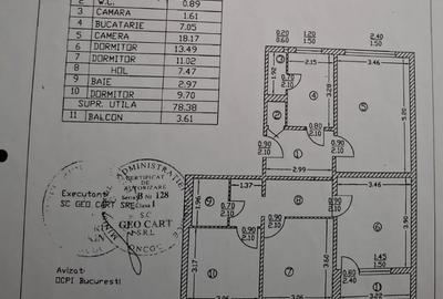 Apartament cu 4 camere decomandat în 1 Decembrie 1918