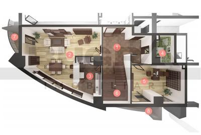Penthouse pe 2 niveluri de vanzare, 200 mp utili - 2