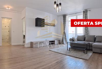 Apartament cu 2 camere semidecomandat, mobilat în Baciu