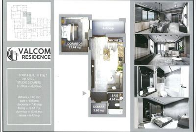 Valcom Residence Bartolomeu, Studio, terasa 6.42mp,  Comision 0% - 10