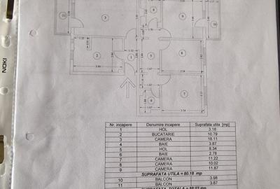 Apartament 4 camere de vanzare str Soveja, etaj 1 - 11
