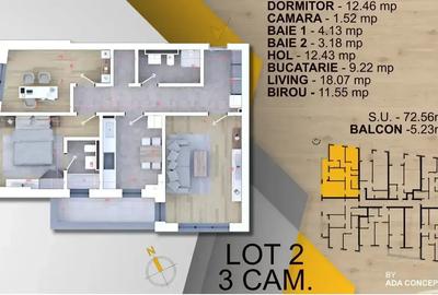 Apartament 3 Camere | Premium | Metrou Nicolae Teclu - 2
