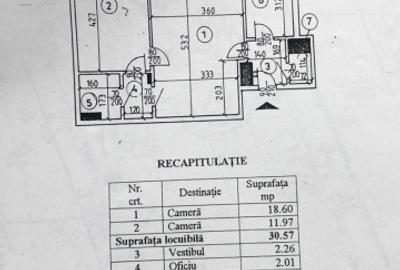 Apartament 2 camere - 1 minut metrou Piata Romana - RISC 2 - 7