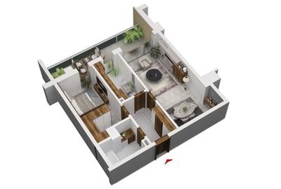 Vedere La Mare 2 camere Lux in Solid Residence Faleza-Nord Sistem Smart Home - 6