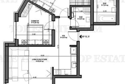 Apartament cu 3 camere decomandat în Eminescu