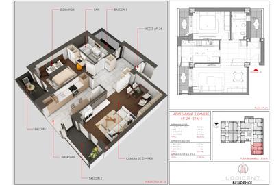 Apartament 2 camere - etaj 2