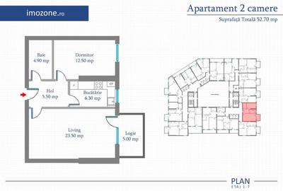 Militari-Metrou Preciziei la 5 minute de bloc - 2 Camere, 57.7 mp, Bloc Nou - 12