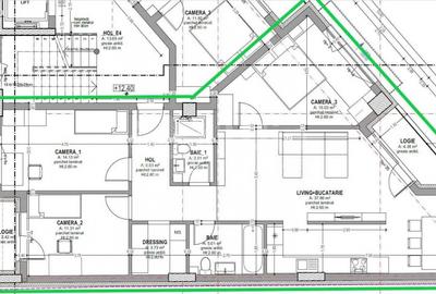 Apartament cu 4 camere semidecomandat în Central