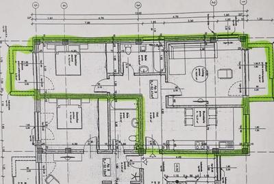 Apartament 62,5mp/decomandat, etaj 3/4, semifinisat, 1400€/mp,Floresti - 6