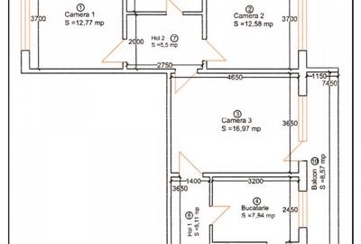 Apartament 3 camere zona centrala, complet utilat si mobilat - 12