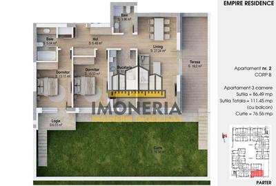 Empire Residence Tornadei 2 – Comision 0% – 3 camere premium, metrou 1 Decembrie - 11