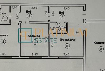 P4893 Apartament 3 Camere DECOMANDAT | 2 Băi | Zona Girocului | CENTRALA PROPRIE - 2
