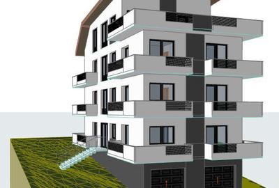 Vanzare teren cu autorizatie bloc 7 apartamente - Rediu - 1