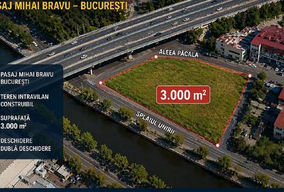 PASAJ Mihai Bravu - BUCURESTI, Teren intravilan construibil - 3.000 m² - 1