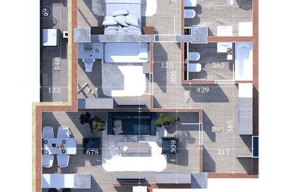 Apartament de vanzare bloc nou 3 camere zona Copou finalizat TVA INCLUS 86 MP - 1