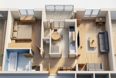 Apartament 2 camere de vânzare – Aleea Diham | Mega Mall | Arena Națională | Sec - 10