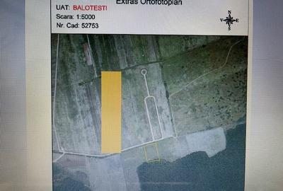TEREN INTRAVILAN INVESTITIE BALOTESTI PUZ APROBAT 25000MP LANGA PADURE - 1