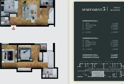 Duplex 3 camere zona Decebal, bloc boutique - 8