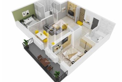 Apartament finisat la cheie cu 3 camere 67.90 mp+balcon |Doamna Stanca - 4