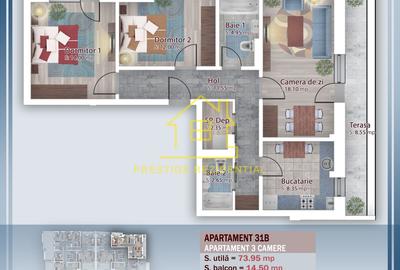 Apartament cu 3 camere în Theodor Pallady