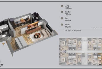 Garsoniera decomandata Renew Residence Militari - 1