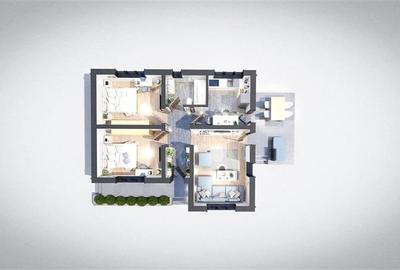 Casa cu 3 camere, 400mp, de vanzare in Miroslava-Ciurbesti. Comision 0 - 21