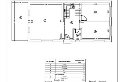 P+1+M, strada principala, 520 mp, amprenta 100 mp, total util 250 mp, an 2021 - 4