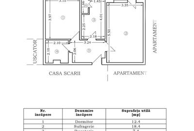 Apartament 2 camere decomandat - zona Dacia - 93.000 euro (Cod E12) - 14