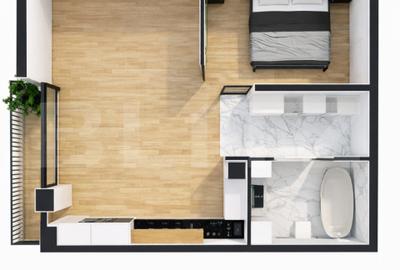 Apartament cu 2 camere semidecomandat în Baciu