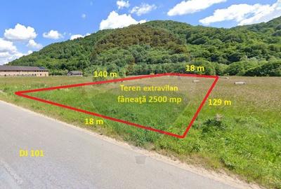 Teren agricol extravilan de 2500 mp, în Glăjărie