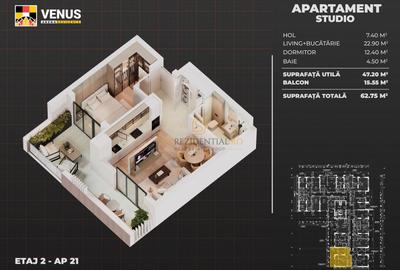 Apartament tip studio, spatios, parcare subterana, Aparatorii Patriei - 7