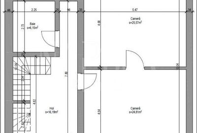 Casă individuală cu 4 camere în Central