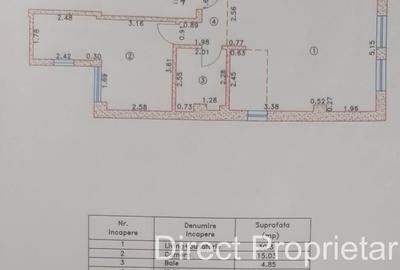 Apartament decomandat cu 2 camere Bloc 2015 - 3