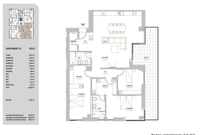 Apartament cu 4 camere semidecomandat în Băneasa
