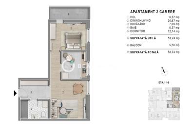 0% comision | 2 camere spatios | Bloc boutique | Popesti Leordeni - 2