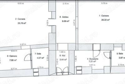 Apartament pentru inchiriere , ultracentral-centrul istoric ,mobilat si utilat - 10