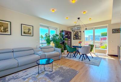 Penthouse panoramic cu lift privat în apartament | 129 mp utili+terase 74.8 mp | - 2
