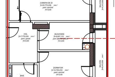 Apartament cu 2 camere et 2 la  Skyline City amenajat cu parcare - 7