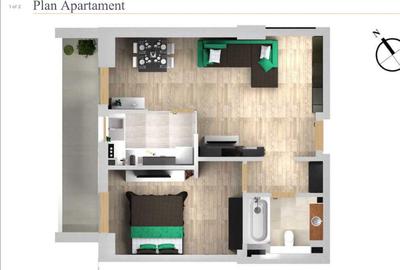 Propietar inchiriez apartament doua camere Banu Manta, centrala,bloc nou, parcar - 9