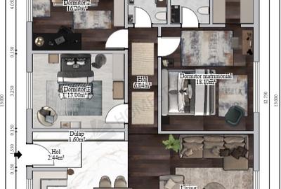 Casă parter 4 camere, 500 mp teren, NZEB – semifinisat cu posib. personalizare - 13