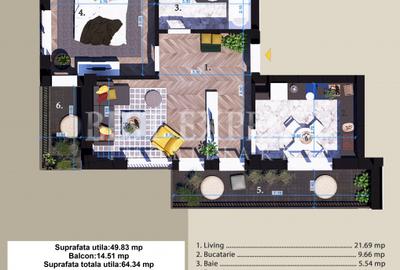 2 Camere Zona Linistita -acces rapid STB-5 Min - 4