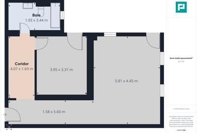 Apartament cu 2 camere în Moșnița Nouă - 7