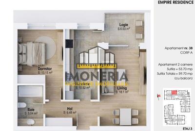 Empire Residence Tornadei 2 – Comision 0% – 2 camere spațioase, imobil premium - 20
