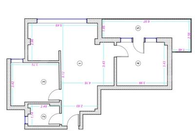Apartament 3 camere, 63mp, finisat, zona Donath - 1