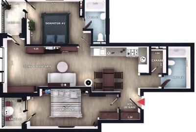 Apartament 3 camere, 69mp, logii de 7mp, zona Vivo, Floresti - 1