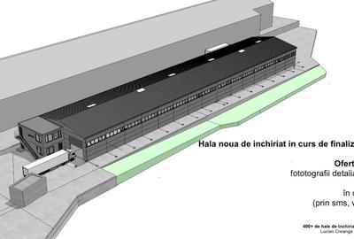 Hala cu climatizare noua de inchiriat, 1146mp, Miroslava, str. Azurului