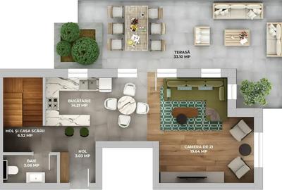 Apartament 3 camere de tip Duplex - 1